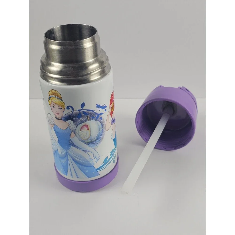 Kid's Thermos FUNtainer Steel Bottle Disney Cinderella Belle Little Mermaid